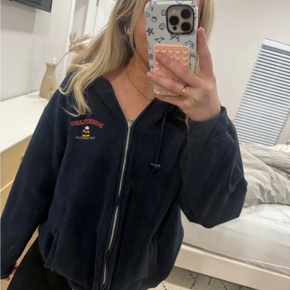DISNEYLAND VINTAGE zipup sweatshirt L - Picture 9 of 15